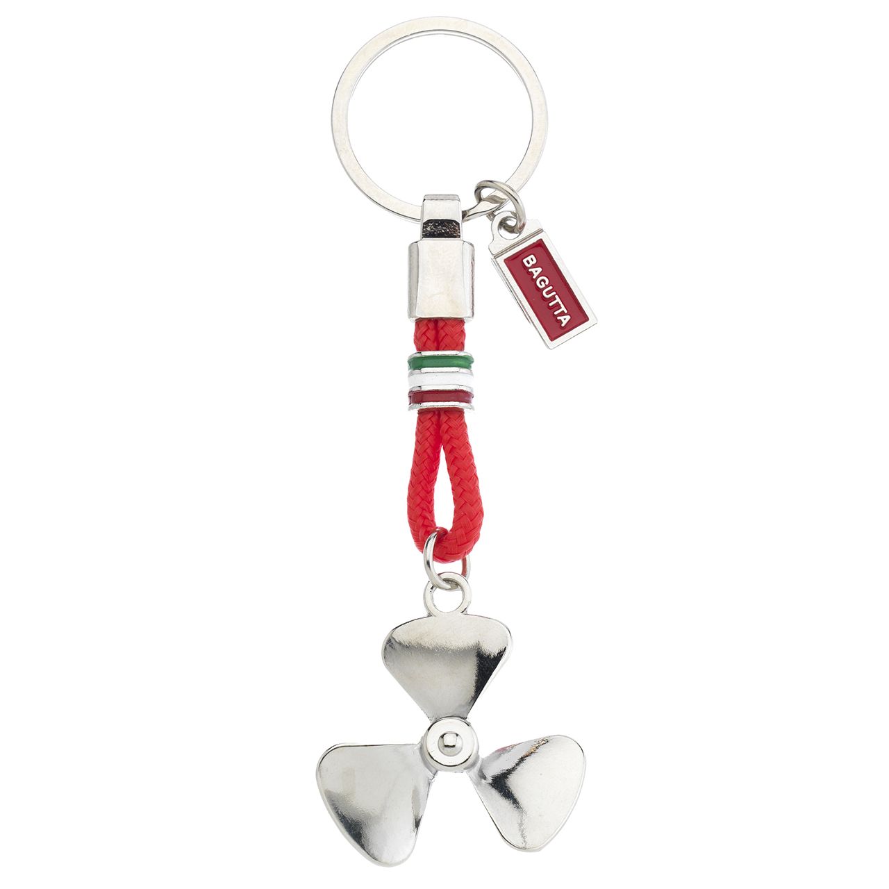PORTACHIAVI CON ELICA E CORDONE ROSSO cm 11
